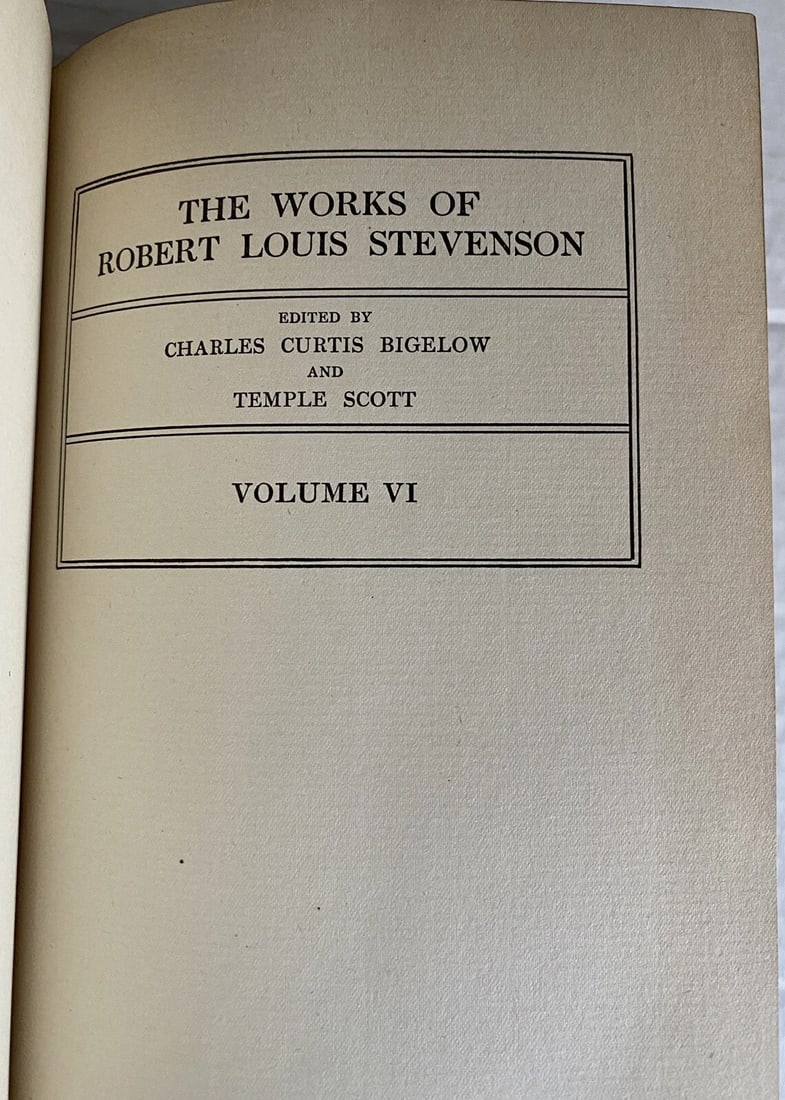 Robert L. Stevenson VirginibusPuerisque DeLuxe LimitedEd. of 1,000 Brainard 1906 - 6
