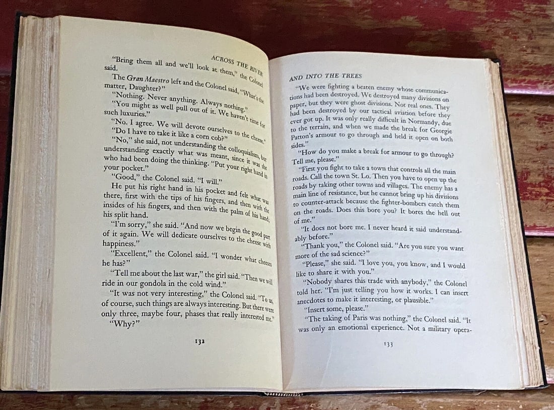 ERNEST HEMINGWAY ACROSS THE RIVER AND INTO THE TREES FIRST ED/Early Print HC/DJ - 17