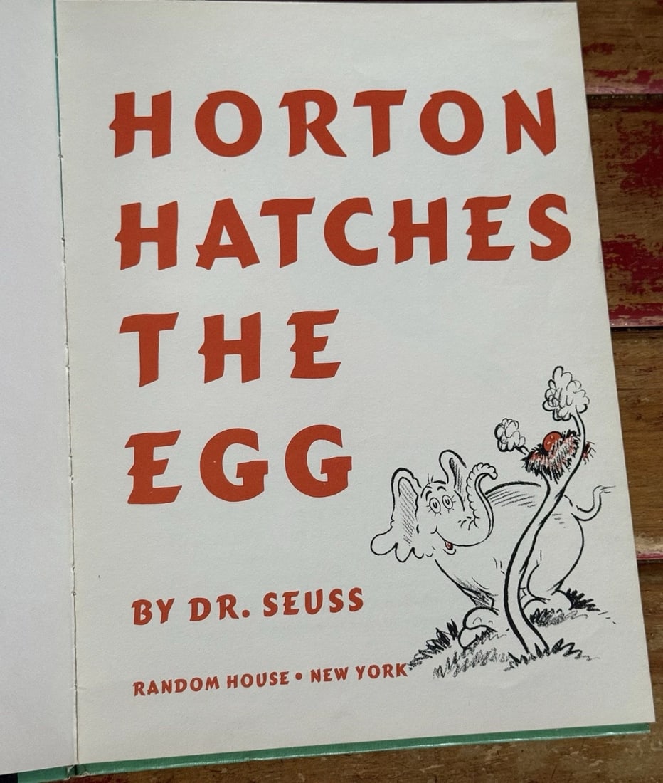Horton Hatches the Egg by Dr. Seuss Hardcover, 1940 - 3