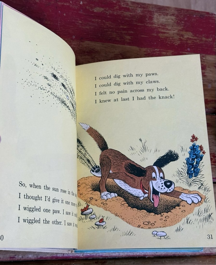 Vintage Al Perkins 1967 The Digging-est Dog Dr Seuss RandomHouse BC1st Ed/Print - 11