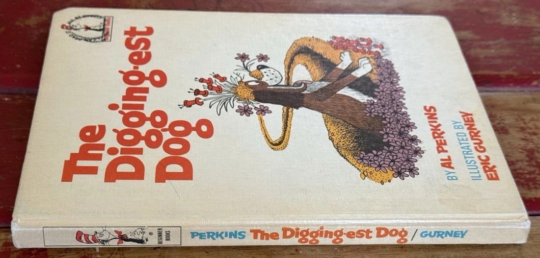 Vintage Al Perkins 1967 The Digging-est Dog Dr Seuss RandomHouse BC1st Ed/Print - 4