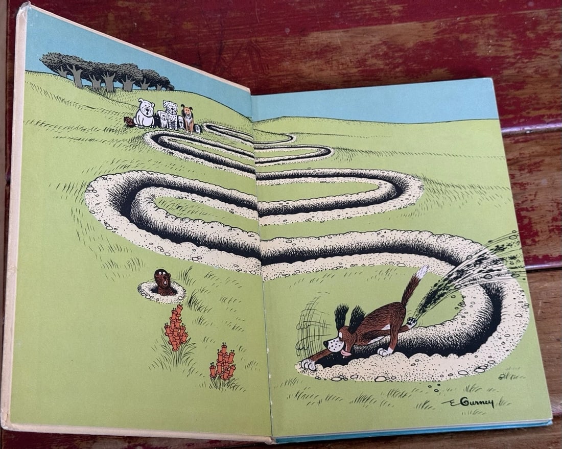 Vintage Al Perkins 1967 The Digging-est Dog Dr Seuss RandomHouse BC1st Ed/Print - 7