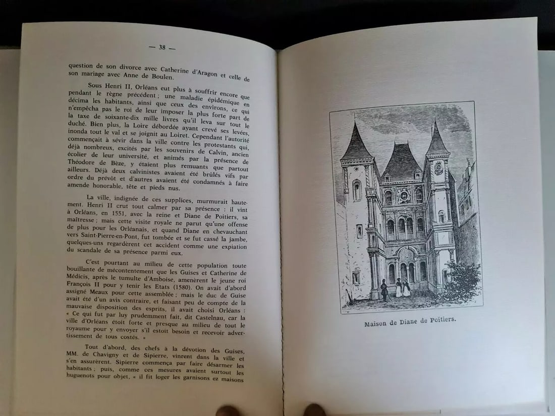 1987 Reprint of "Histoire d'Orleans" by Edouard Fournier - Numbered 1255 - 2