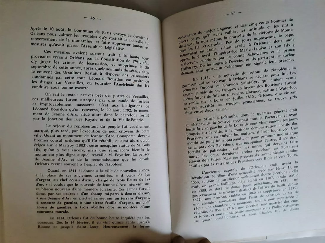 1987 Reprint of "Histoire d'Orleans" by Edouard Fournier - Numbered 1255 - 3