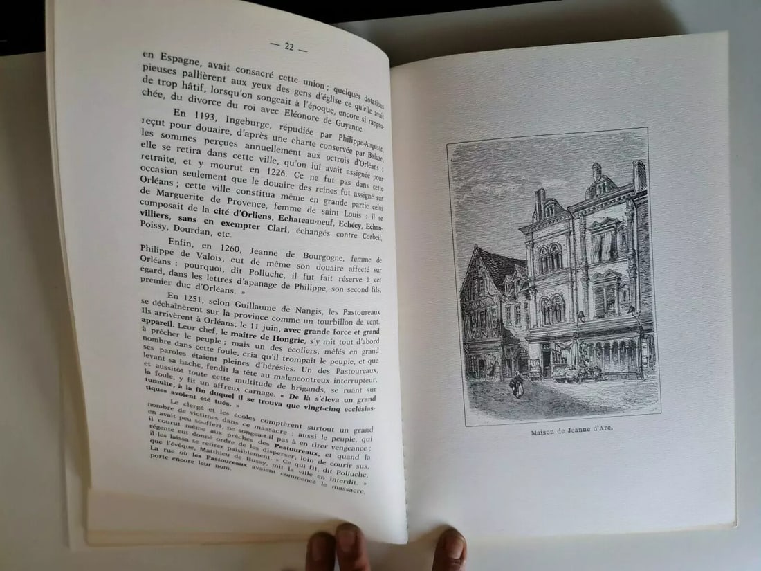 1987 Reprint of "Histoire d'Orleans" by Edouard Fournier - Numbered 1255 - 6