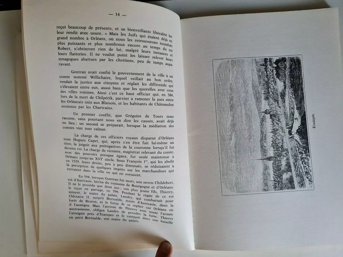 1987 Reprint of "Histoire d'Orleans" by Edouard Fournier - Numbered 1255 - 7