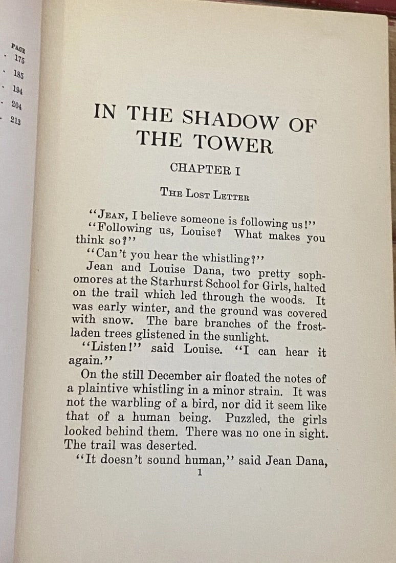 The Dana Girls In the Shadow of the Tower FIRST Edition 1934 Carolyn Keene VG - 12