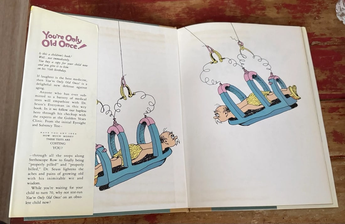 You're Only Old Once Dr. Seuss 1986 First Edition/Printing With Dust Jacket EXC - 5
