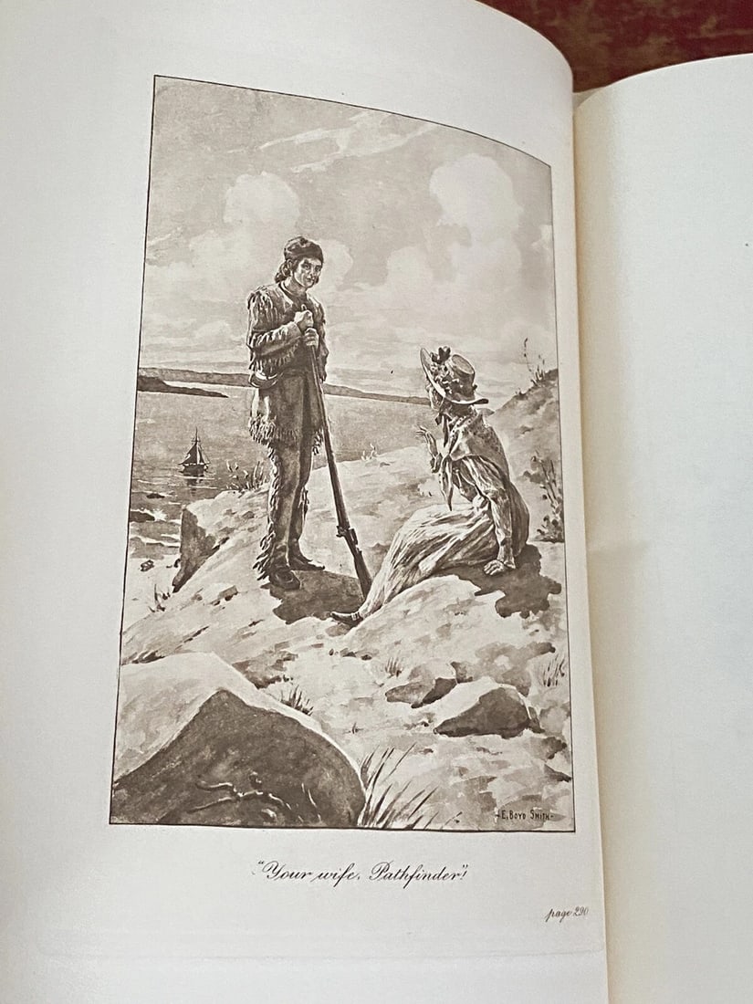 James Fenimore Cooper PATHFINDER 1898 Leather Stocking Tales Fireside Ed. VeryGd - 6