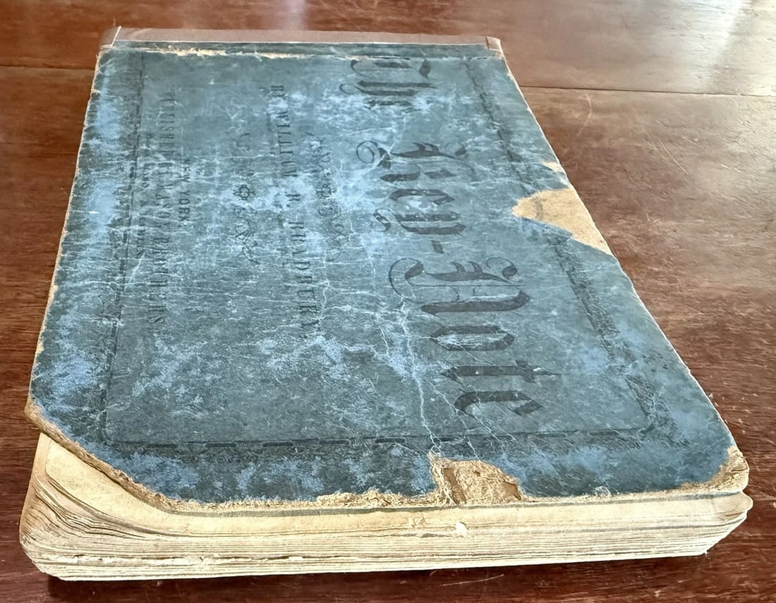 1863 THE KEY-NOTE A COLLECTION OF CHURCH & SINGING MUSIC BY W. BRADBURY Rare! - 12