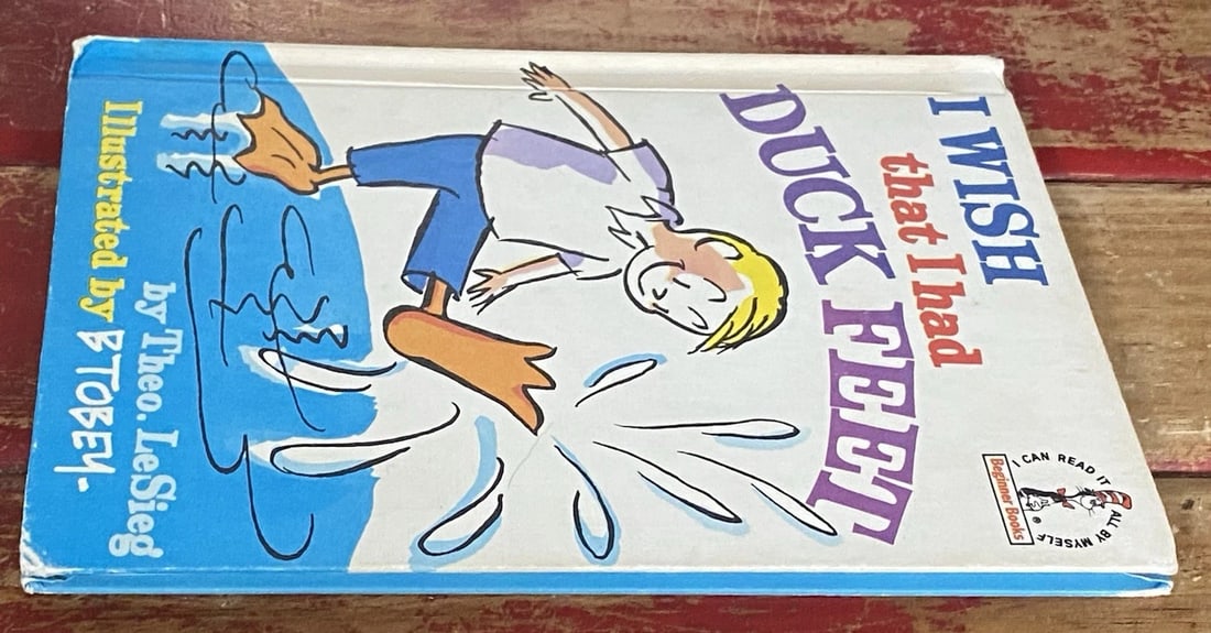 Dr Seuss, Theo LeSieg I Wish That I Had Duck Feet 1st Edition 1965 HC - 8