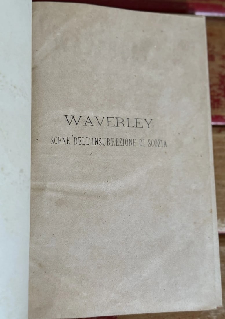 Sir Walter Scott Scene Dell Insurrezione Di Scozia 1874 Milano HC Illust HC/Lthr - 4