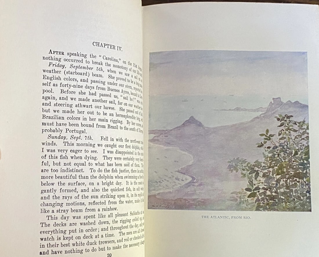 TWO YEARS BEFORE THE MAST Richard H Dana 1907 COLOR ILLUSTRATIONS HC RARECrowell - 13