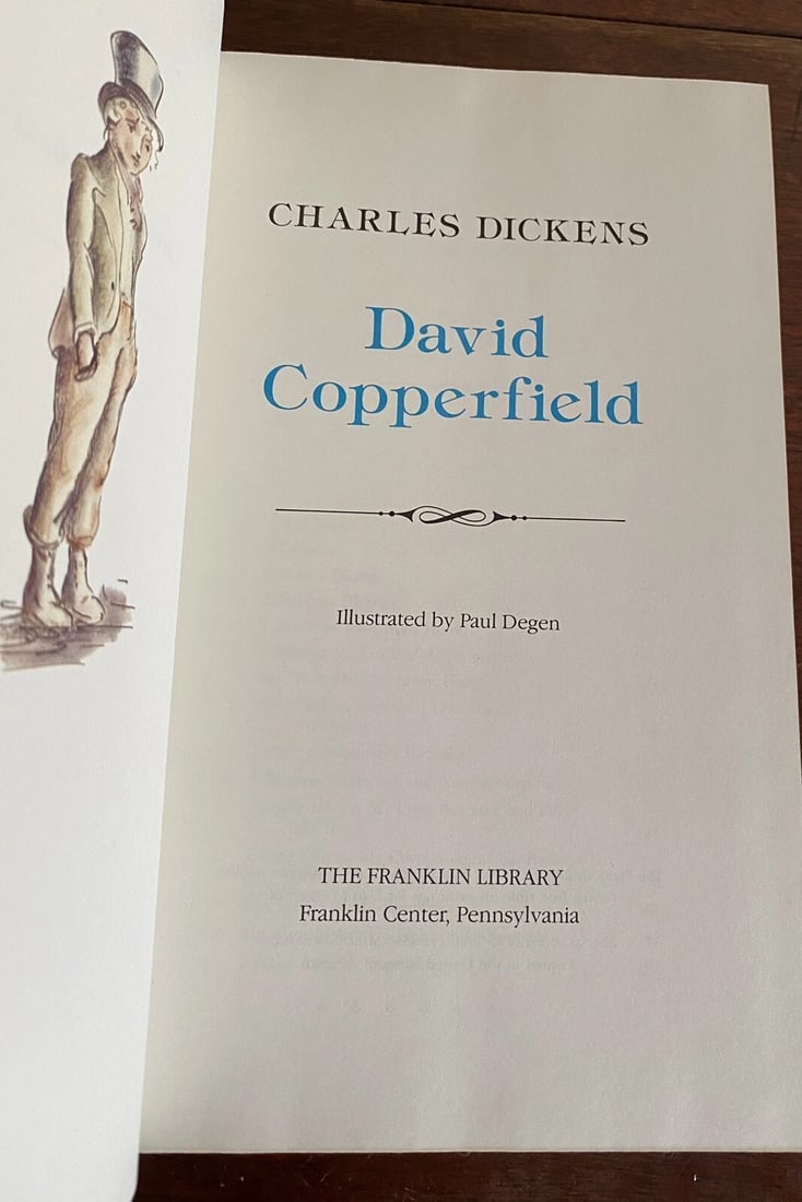 David Copperfield Charles Dickens Franklin Library FINE Leather Unread 1980 - 3