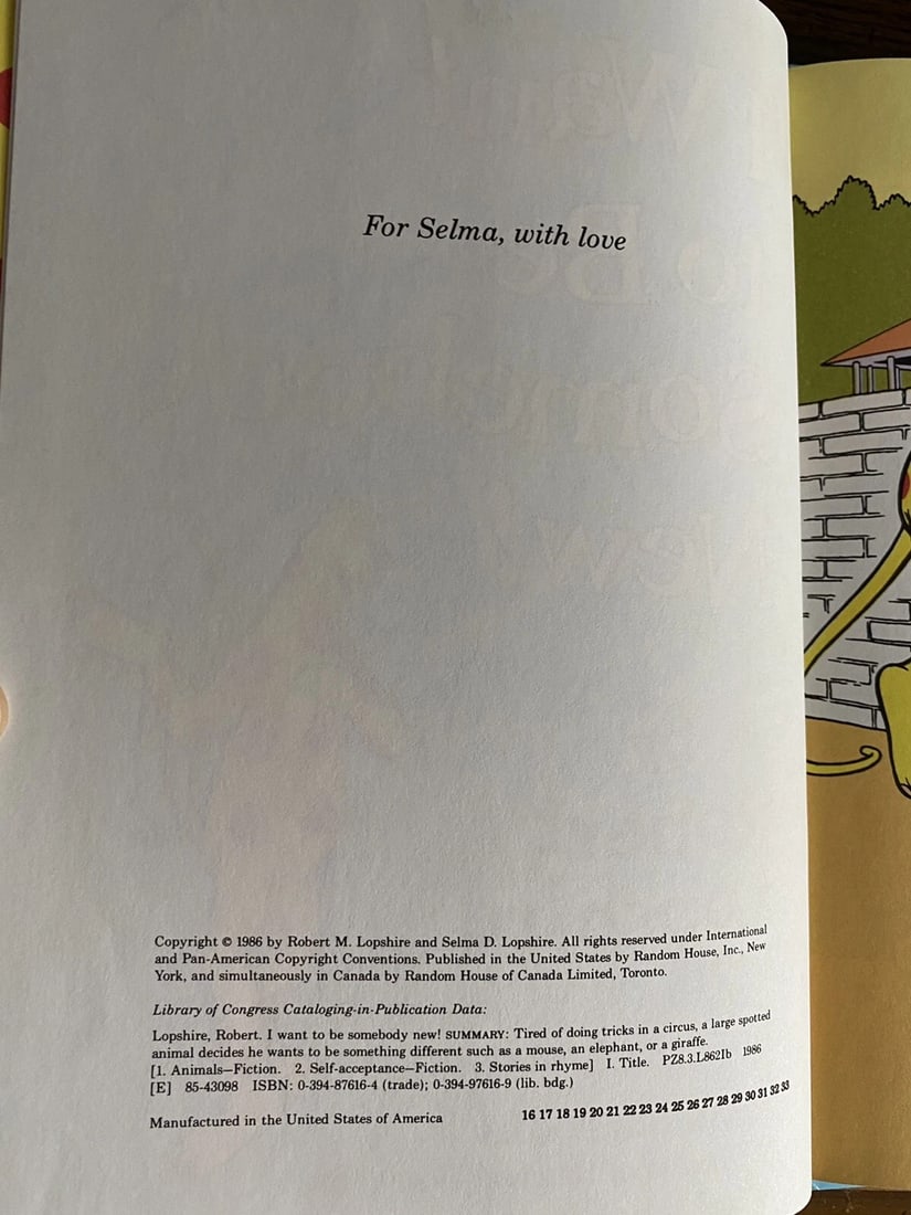 I Want to Be Somebody New! by Robert Lopshire Dr. Seuss Beginner Book 1986 VG - 4