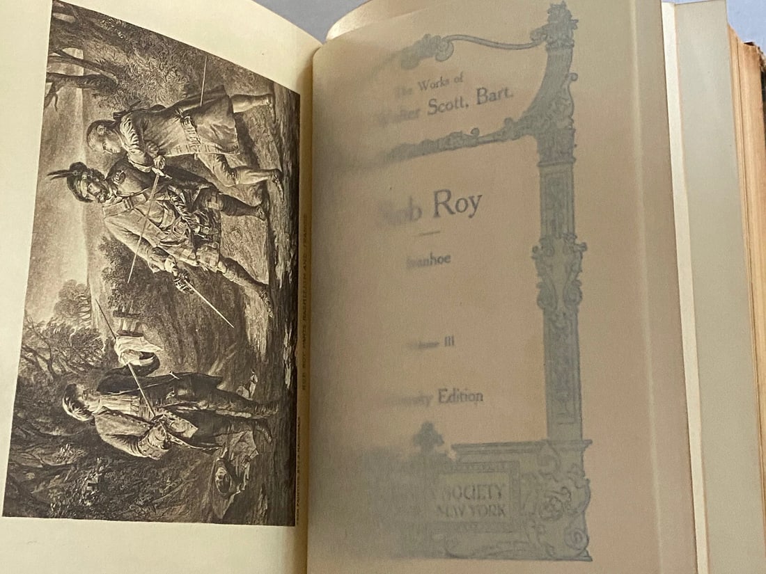 The Works Of Sir Walter Scott Waverley Novels Univ. Ed. Vol.III Illustr. Rob Roy - 4