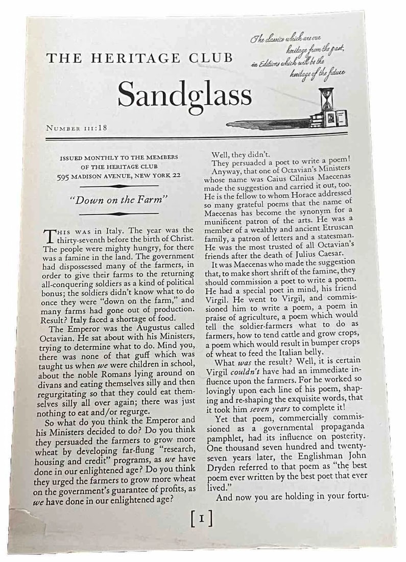 Virgil, John Dryden / The Georgics 1953 Vintage Copy - 12