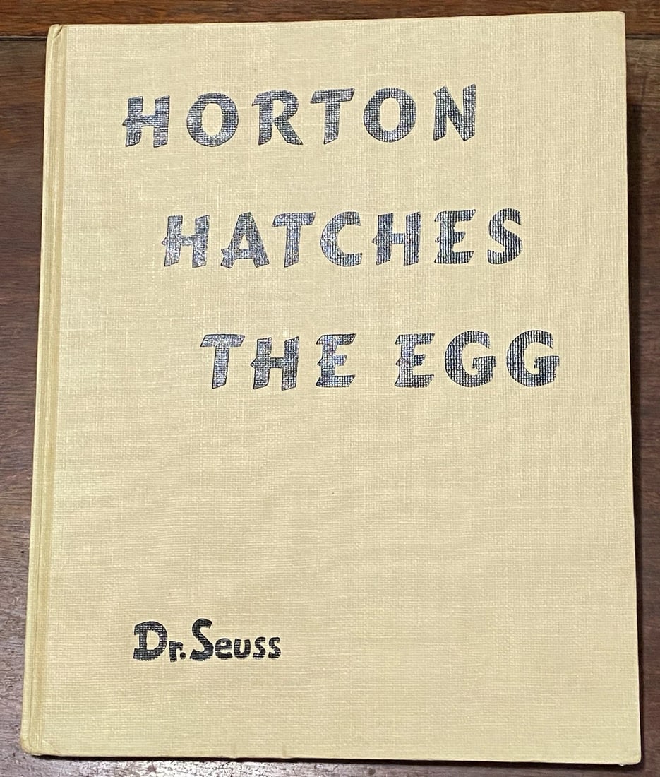 Horton Hatches the Egg 1940 First Ed Dr. Seuss First Ed HC/ DJ Near Fine/Good - 7