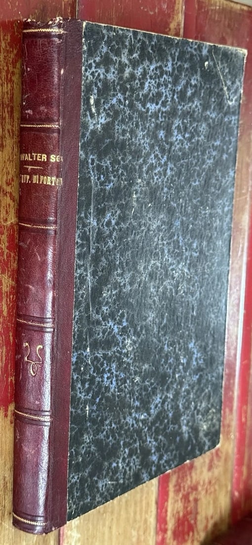 Sir Walter Scott LOfficiale Di Fortuna Fratelli Simonetti 1872 Milano HC Illust - 2