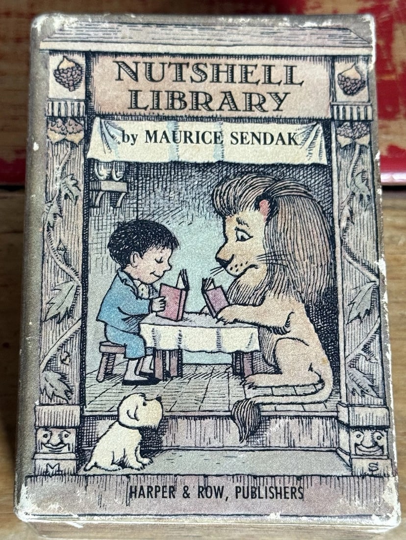 NUTSHELL LIBRARY by Maurice Sendak/ Harper & Row, 1962 (4 Mini Books) - 2