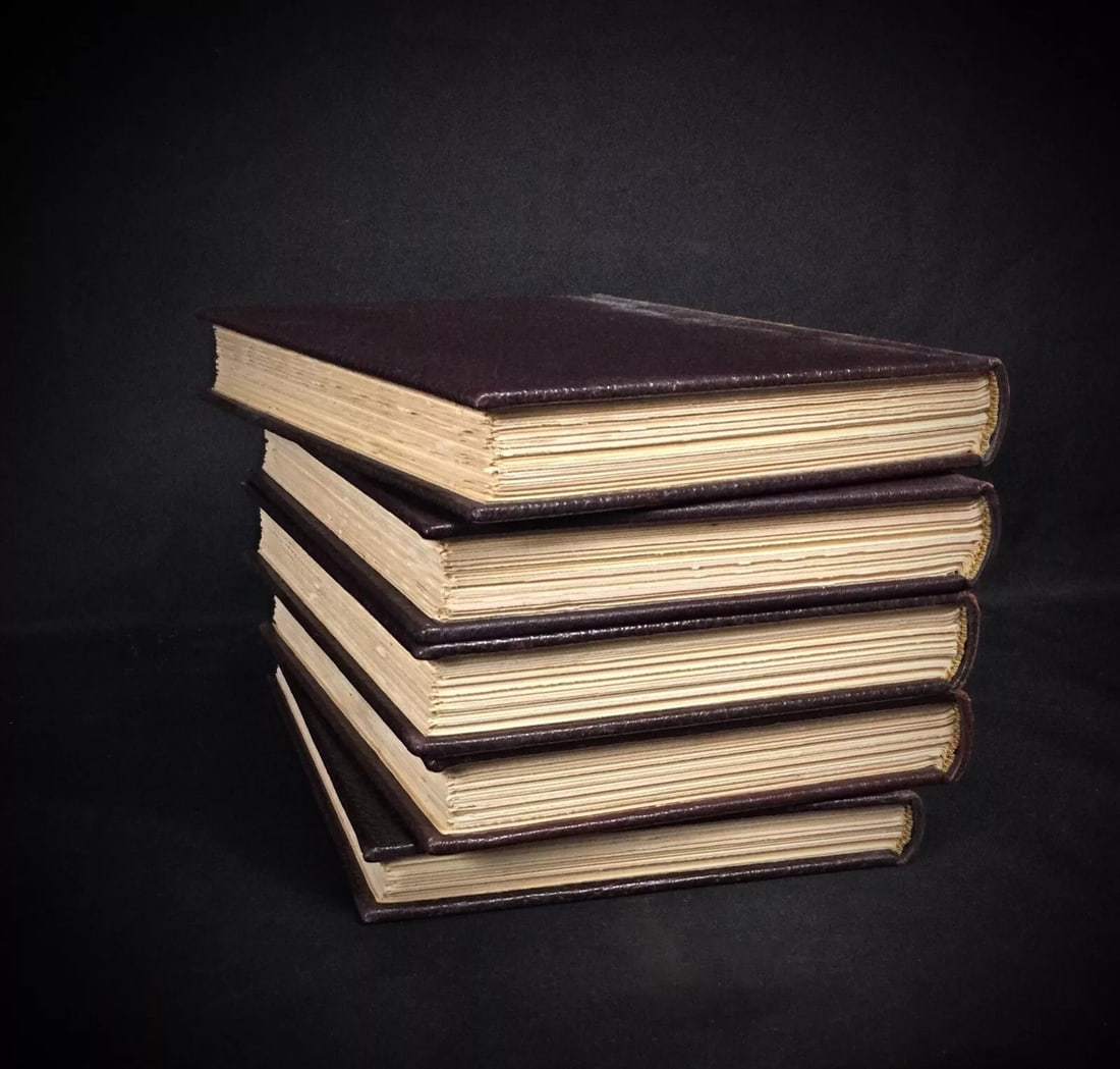 1954 Antique Book Set: "Vie et Aventure de Salavin by G. Duhamel 5 books - 3