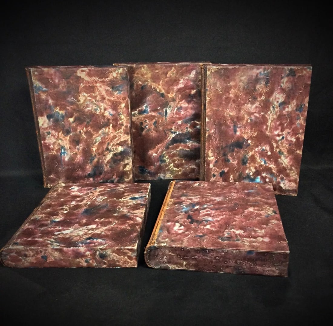 1954 Antique Book Set: "Vie et Aventure de Salavin by G. Duhamel 5 books - 7