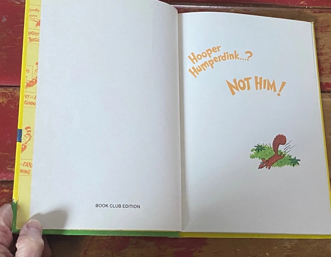 (Dr.Seuss) Theo LeSieg HOOPER HUMPERDINK? NOT HIM! 1976 1st BC Ed.6th Print RARE - 6