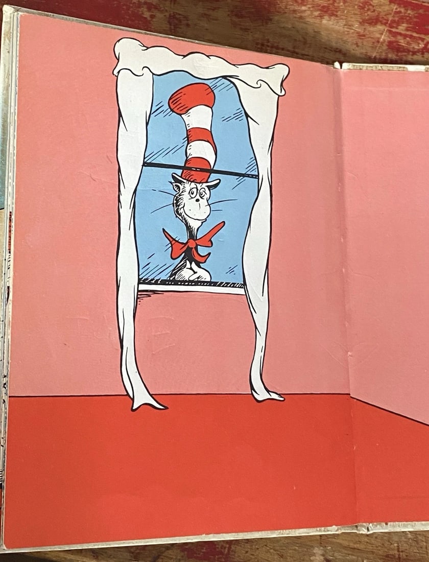 RARE Cat in the Hat Comes Back - Dr. Seuss 1958 - TRUE 1st/1st Printing - 9