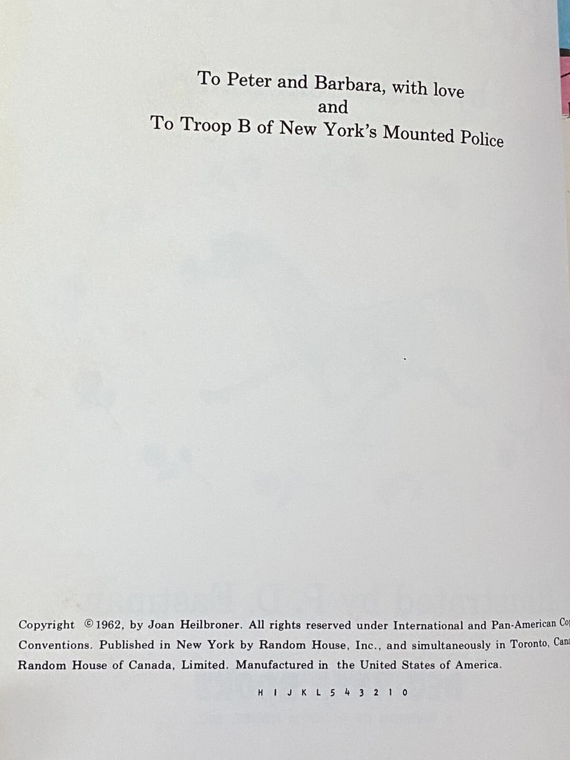 Robert the Rose Horse Joan Heilbroner HC 1st BC Edition #0-5, H-L Good Condition - 4