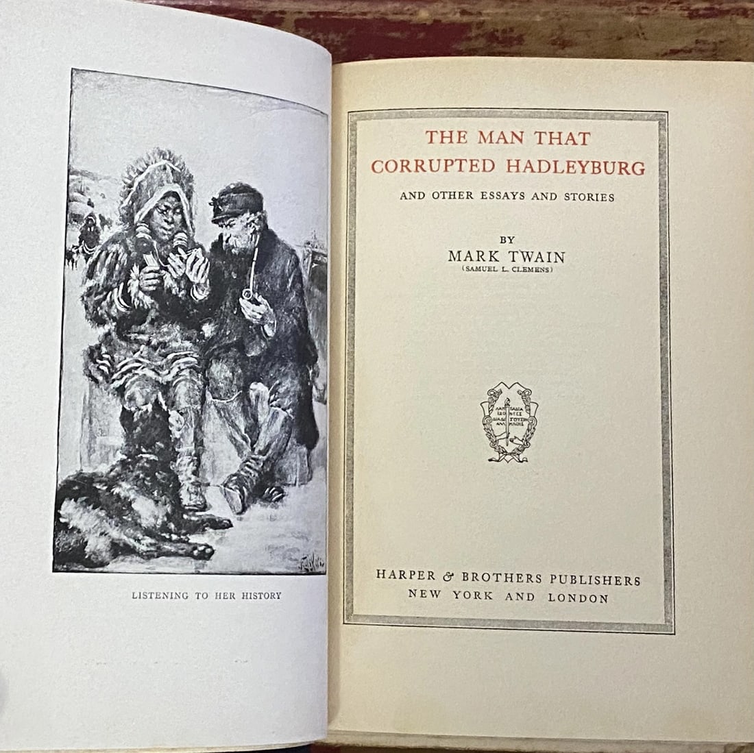 Mark Twain Man That Corrupted Hadleyburg Etc 1903 Auth Unif Ed Illust. Good Cond - 4