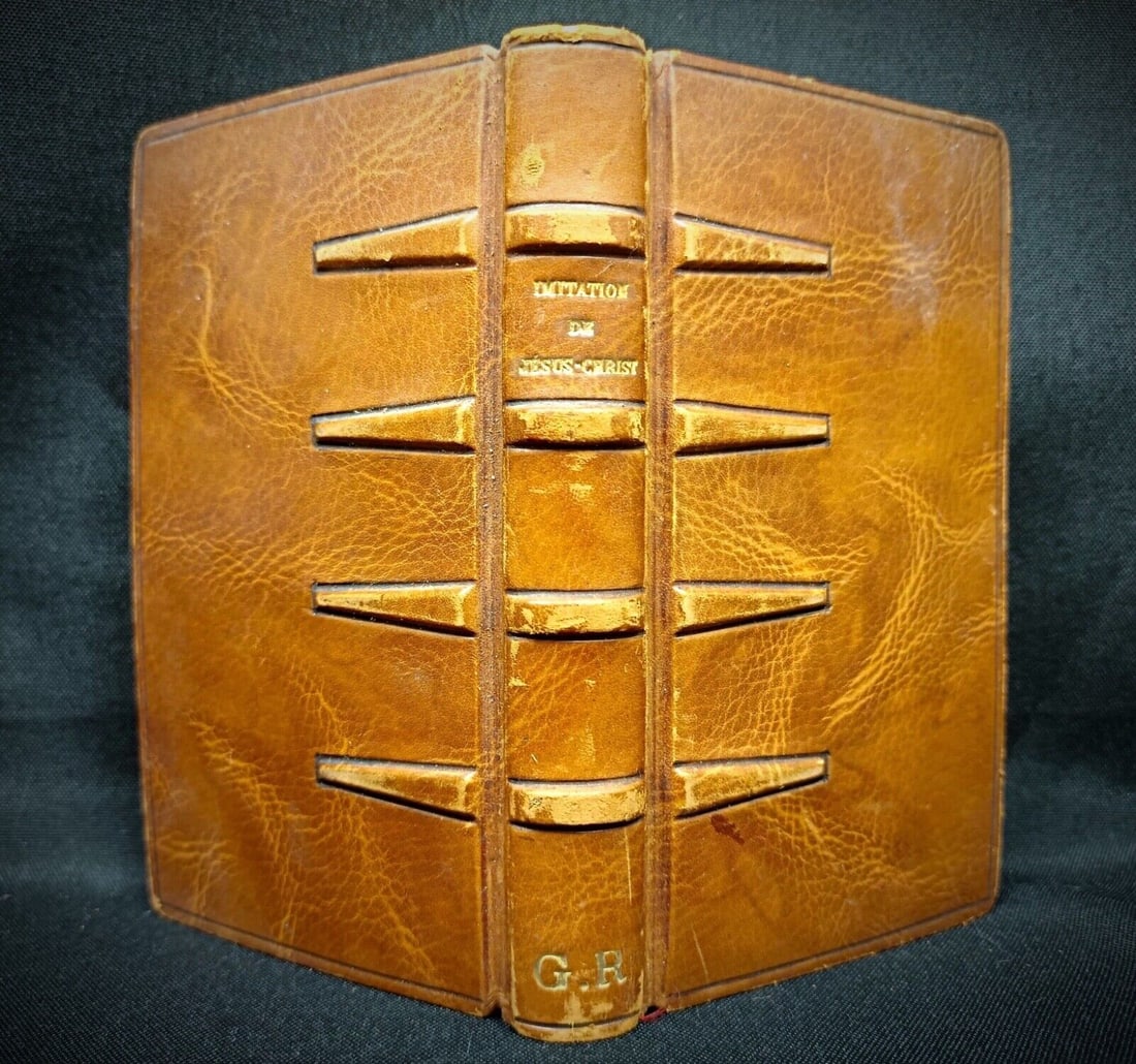 Antique Missal No. 21 "L'Imitation de Jesus Christ" - A Spiritual Guide - 4