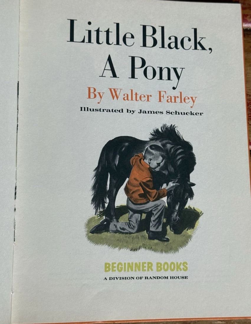 Dr Seuss -Little Black, A Pony By Walter Farley 1st Ed/1st Print 1961 BC Ed EXC - 3