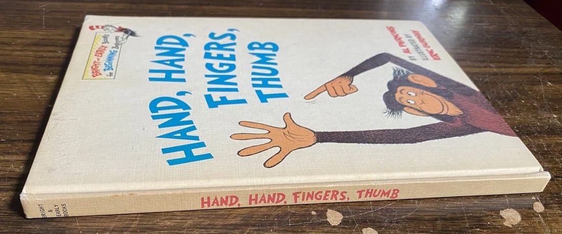 Hand, Hand, Fingers, Thumb 1969 by Al Perkins Book Club Edition Dr. Seuss VGood - 7