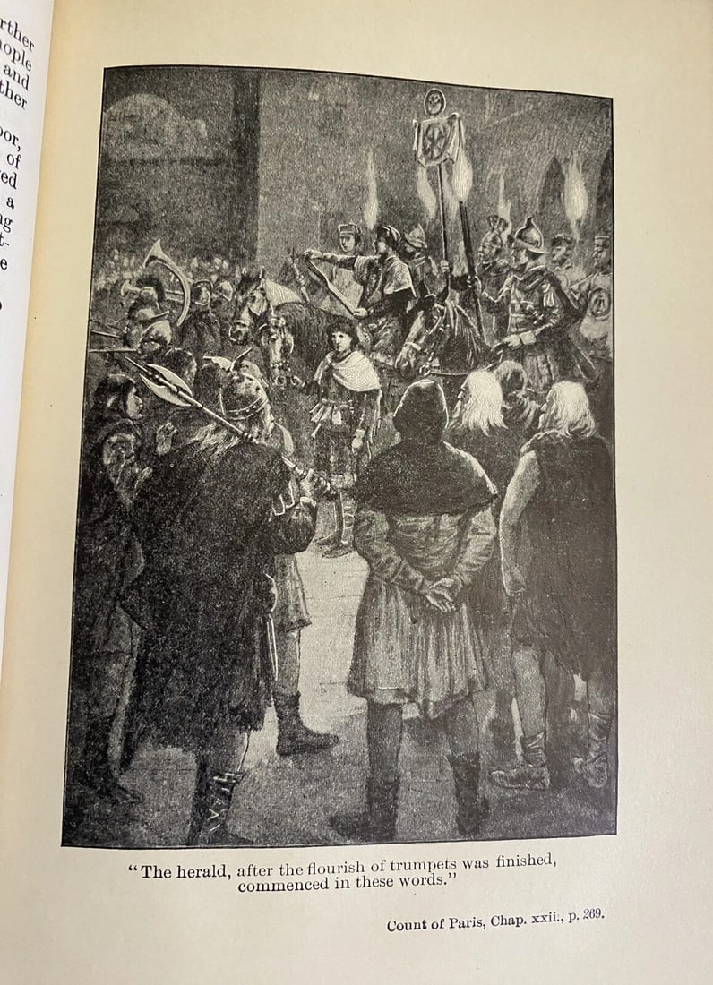 Works Of Sir Walter Scott Waverley Novels VIII 1800s HC Count Robert Of Paris - 11