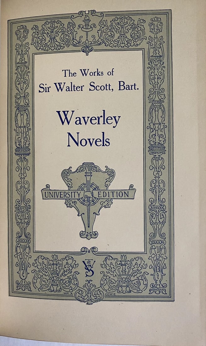 Works Of Sir Walter Scott Waverley Novels VIII 1800s HC Count Robert Of Paris - 5