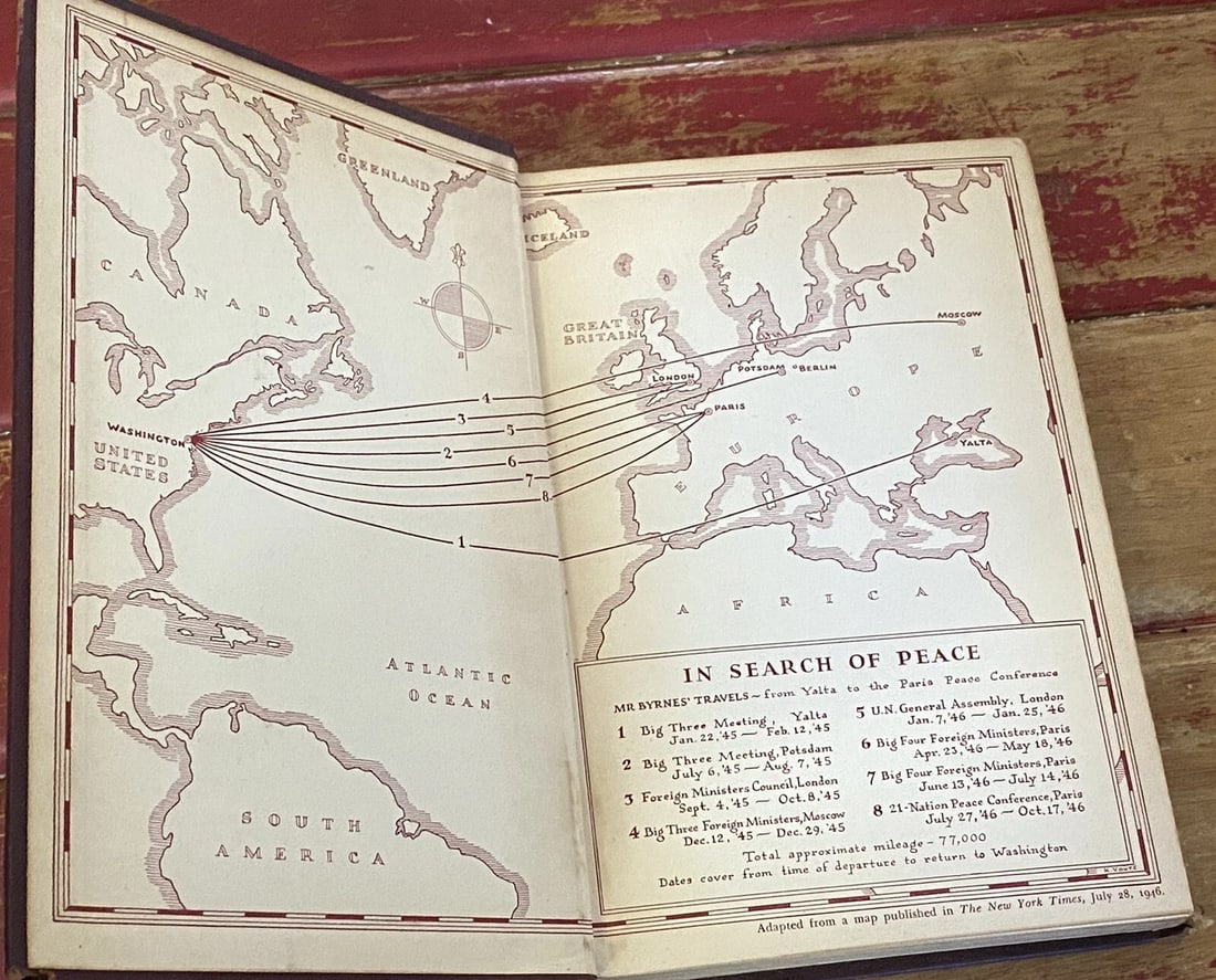 Speaking Frankly James F Byrnes 1947 1st Edition Illustrated Hardcover Harper - 10