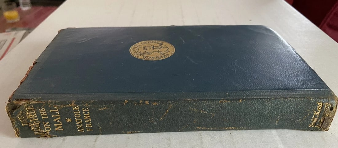 Antique Book The Elm Tree On The Mall Anatole France Blue Leather 1922 Dodd Mead - 10
