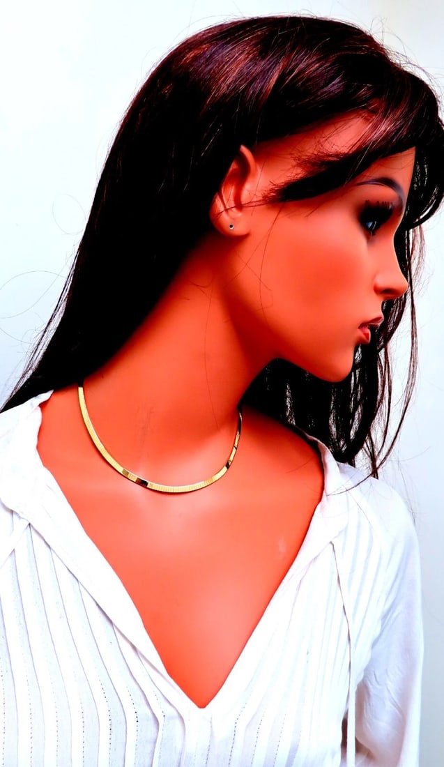 HerringBone 14kt Gold 3.8mm** - 6