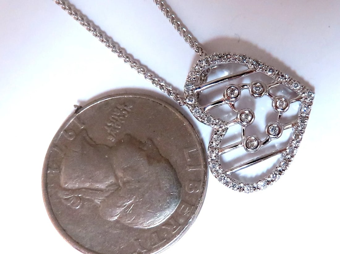 .26ct Heart Natural diamonds necklace 14 karat ** - 2