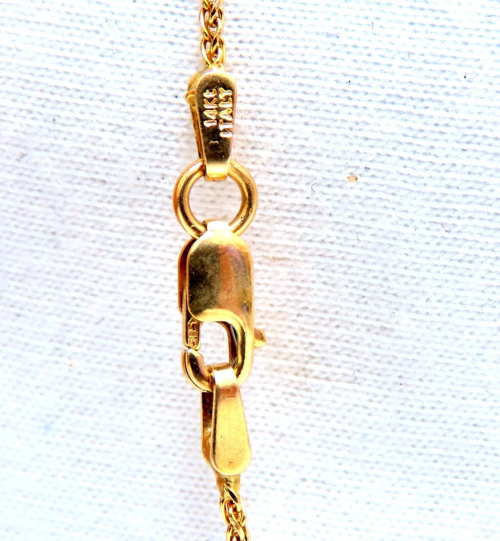 .55 carat natural diamonds baguette cluster pendant and chain 14 karat 24 inch** - 2