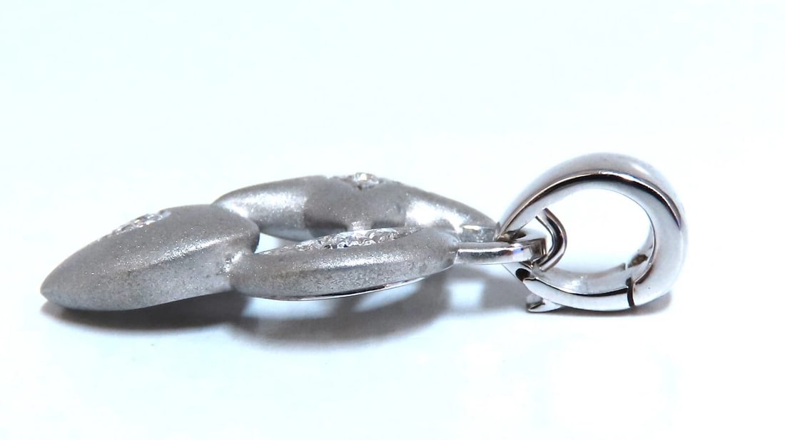 .24ct Heart stars moon Natural diamonds pendant 18 karat** - 3