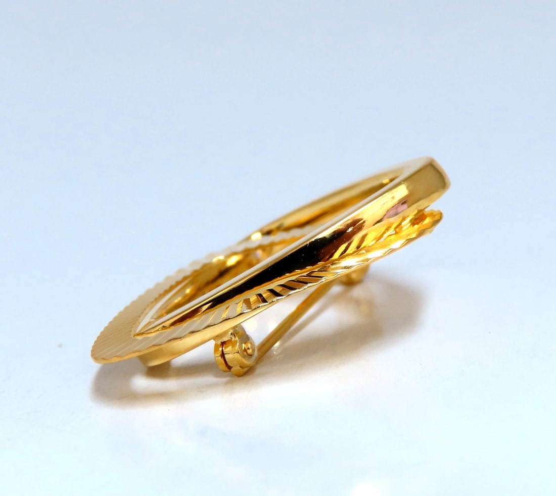 Double Triangle Pin 14kt** - 2