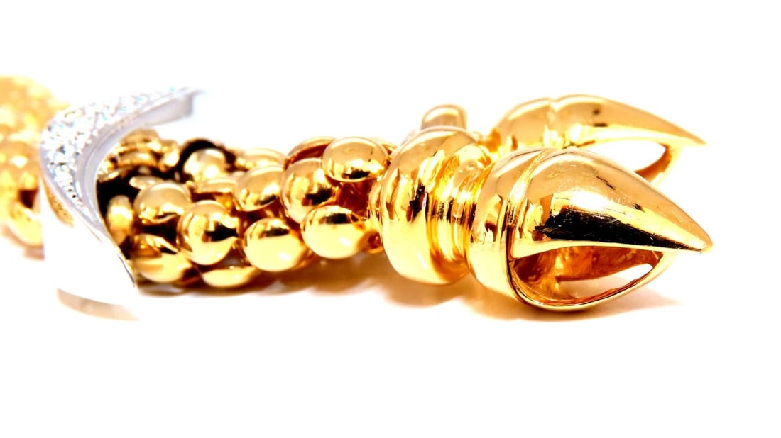 1.07ct Natural Round Diamond Bolo Link Necklace 14kt** - 3