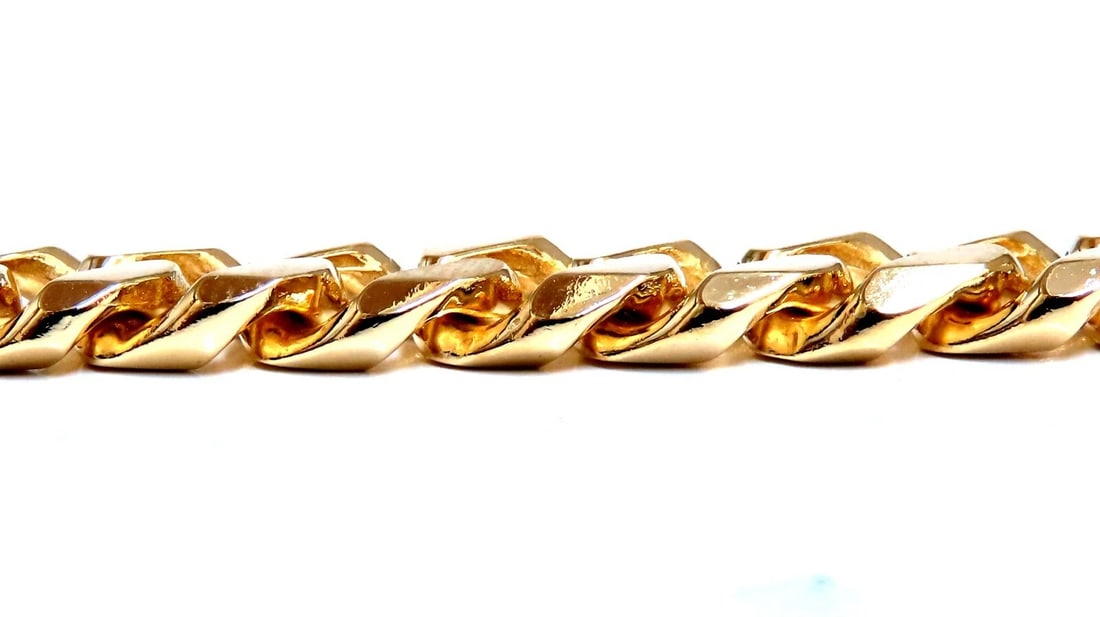 Modified Cuban Link Bracelet 14kt 39 Grams 8 Inch** - 4
