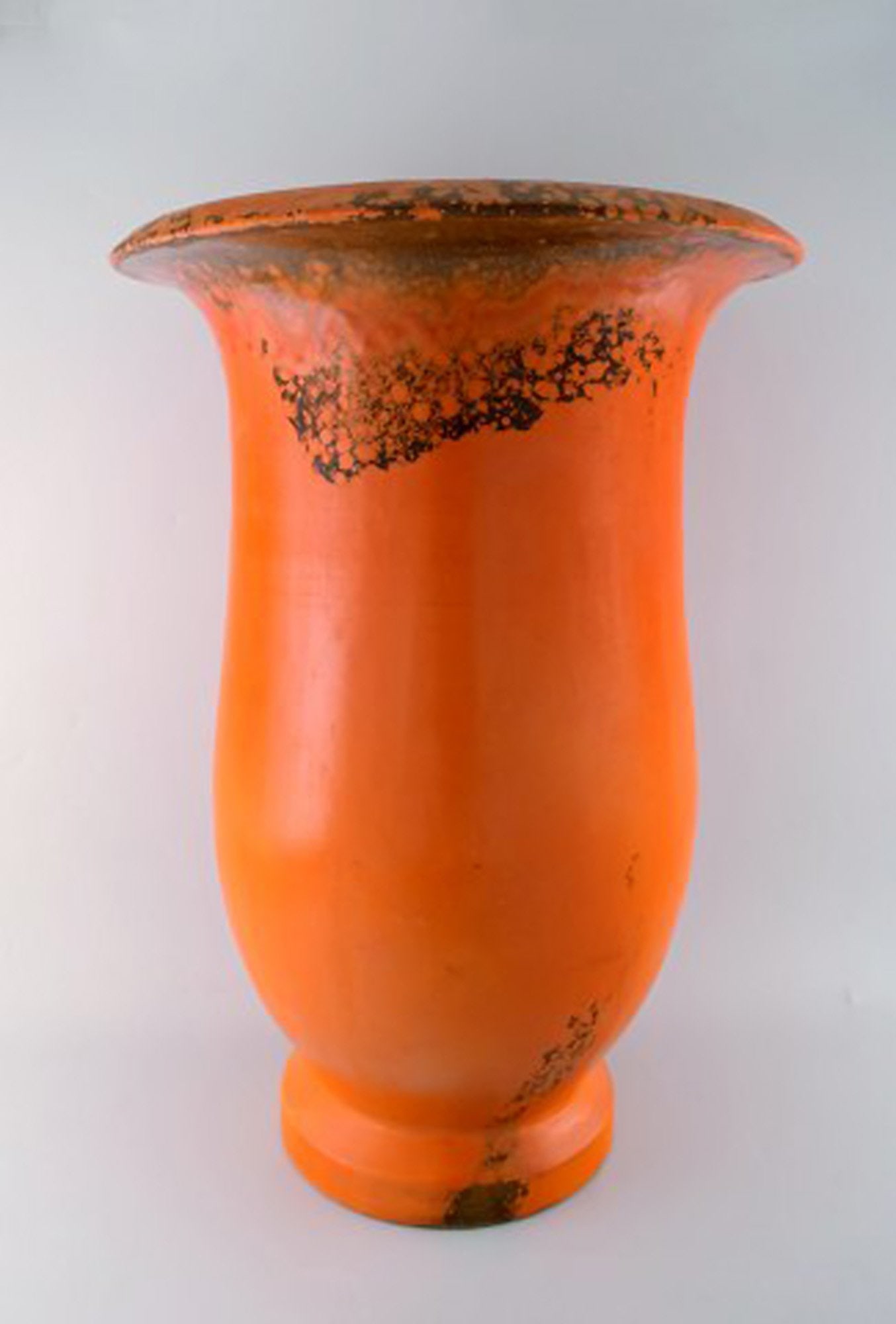 Svend Hammershøi for Kähler, HAK. Colossal floor vase in glazed stoneware. - 4