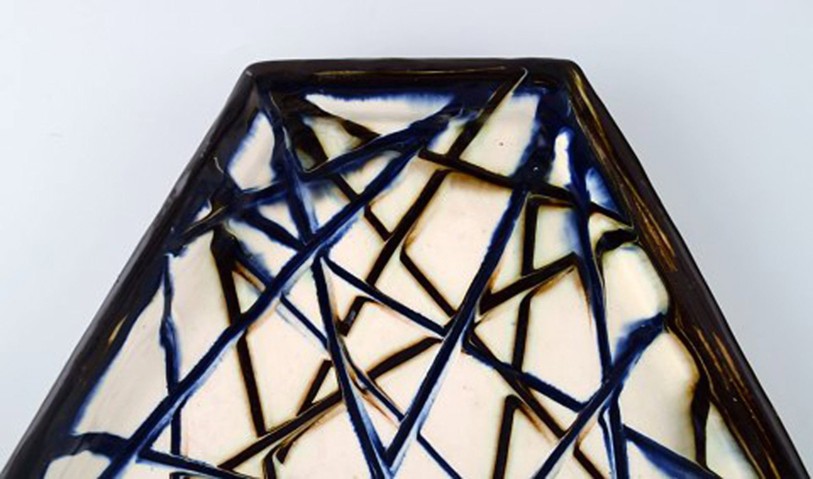 Kähler, Denmark, glazed stoneware dish bowl. - 3