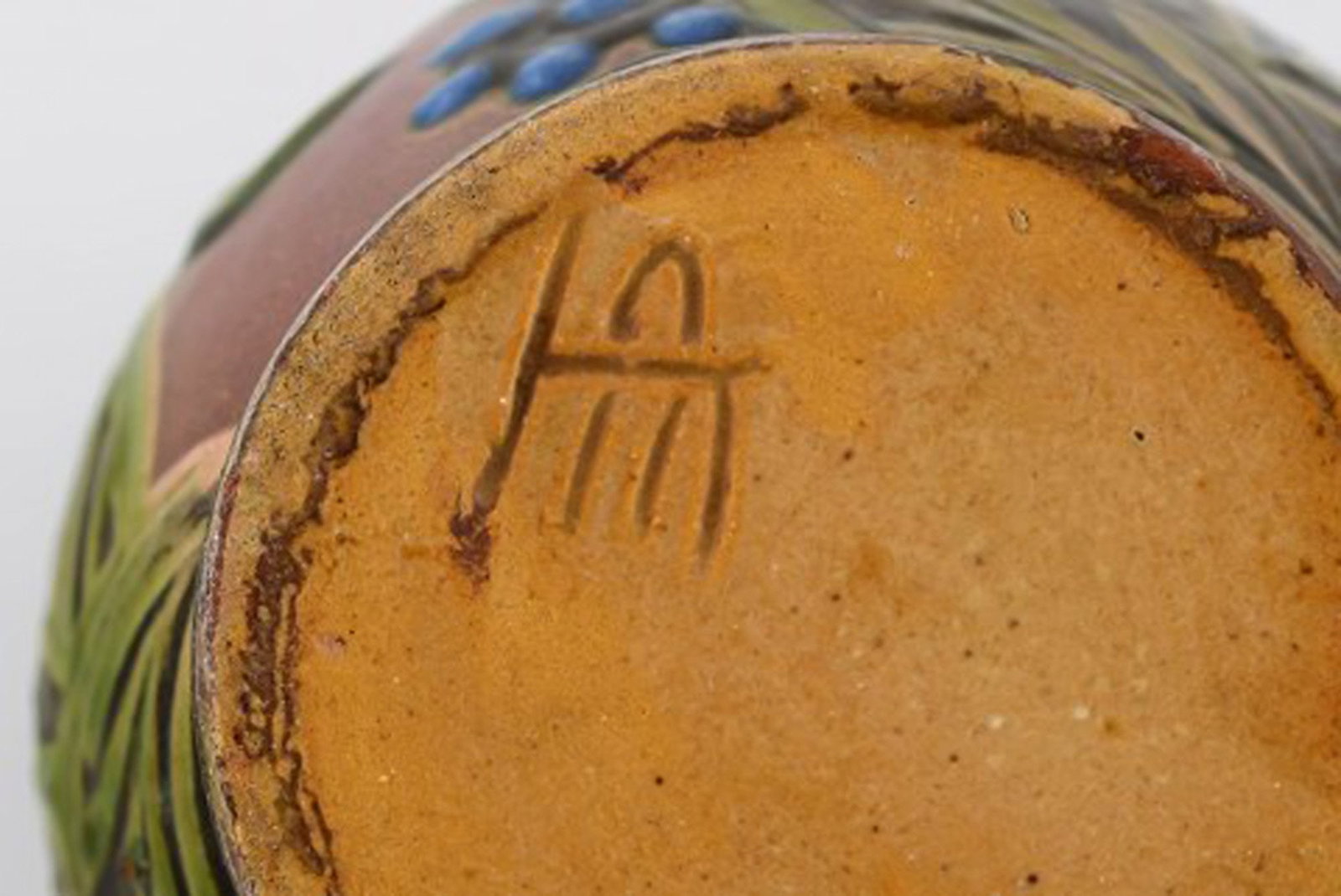 Kähler, HAK, glazed stoneware vase in modern design. 1930 / 40's. - 5