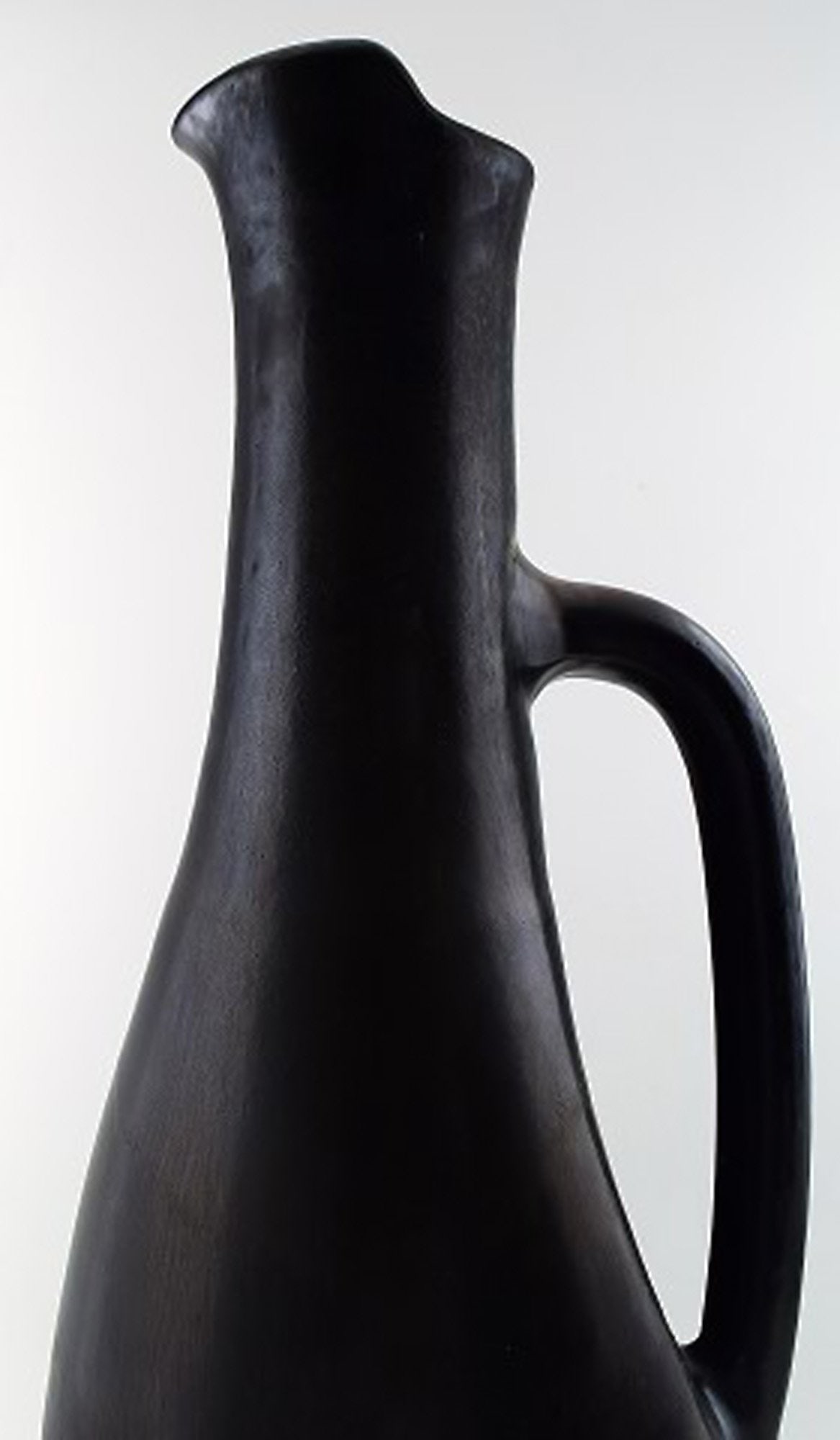 Monumental 68 cm. Vieux Biot, France art pottery jug/pitcher. - 4