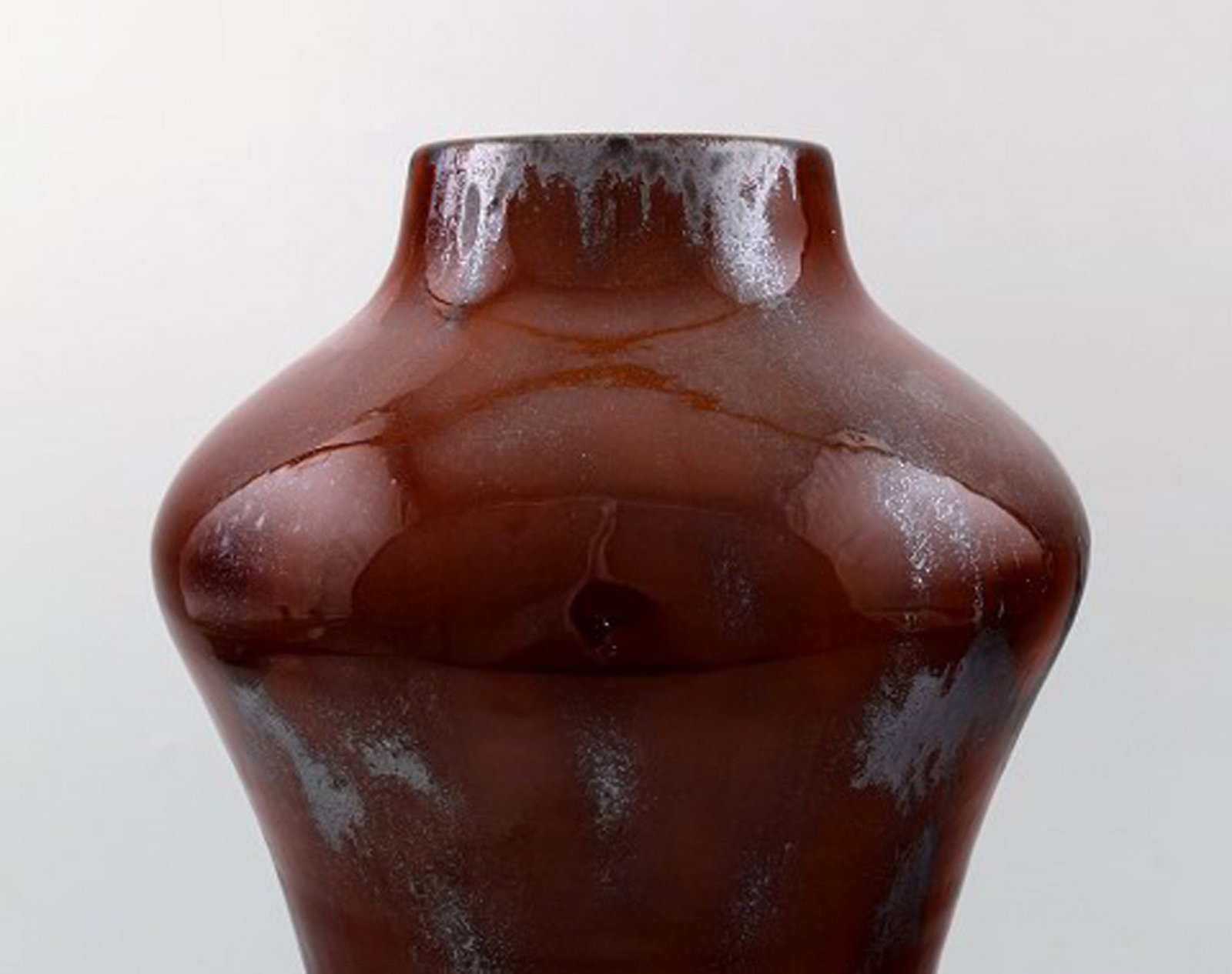 Large and impressive Kähler, luster glaze pottery vase, Karl Hansen Reistrup. - 4