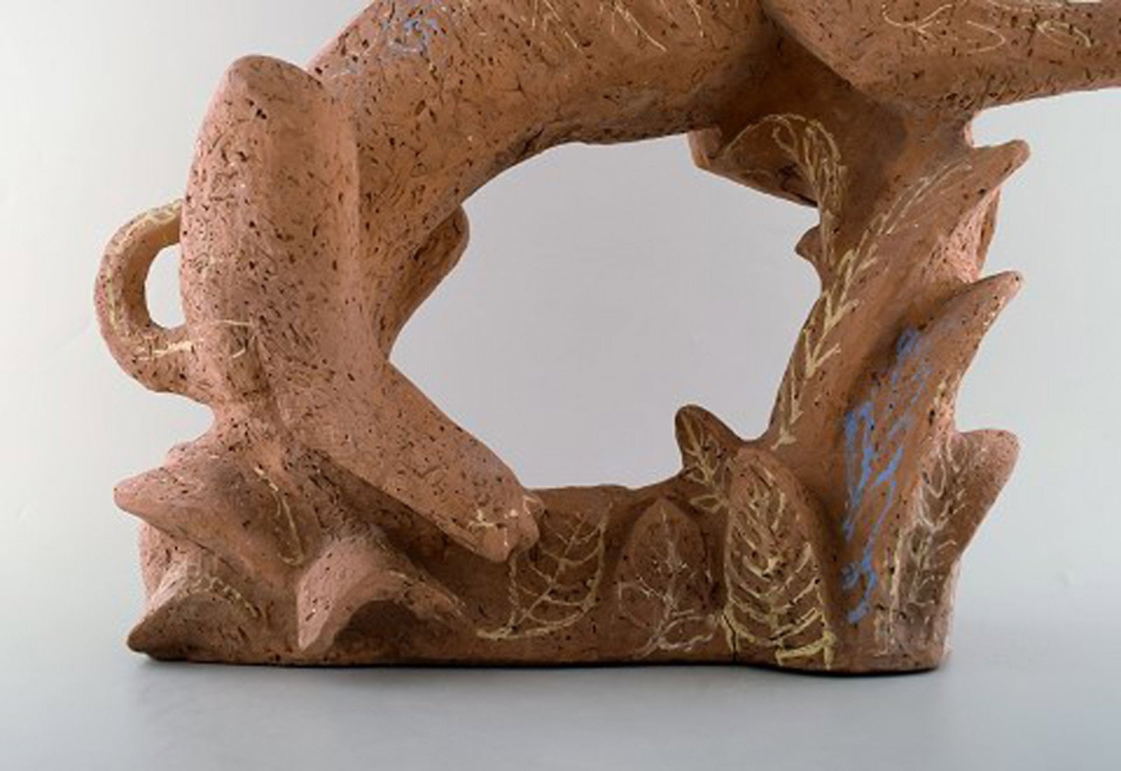 Helge Christoffersen colossal unique figure of cat. - 3